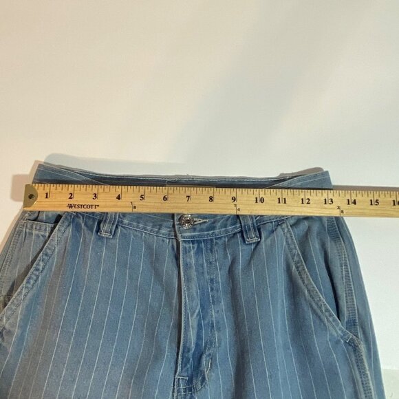 Pacsun Striped Mom Jeans Blue and White Size 26 - Picture 9 of 11